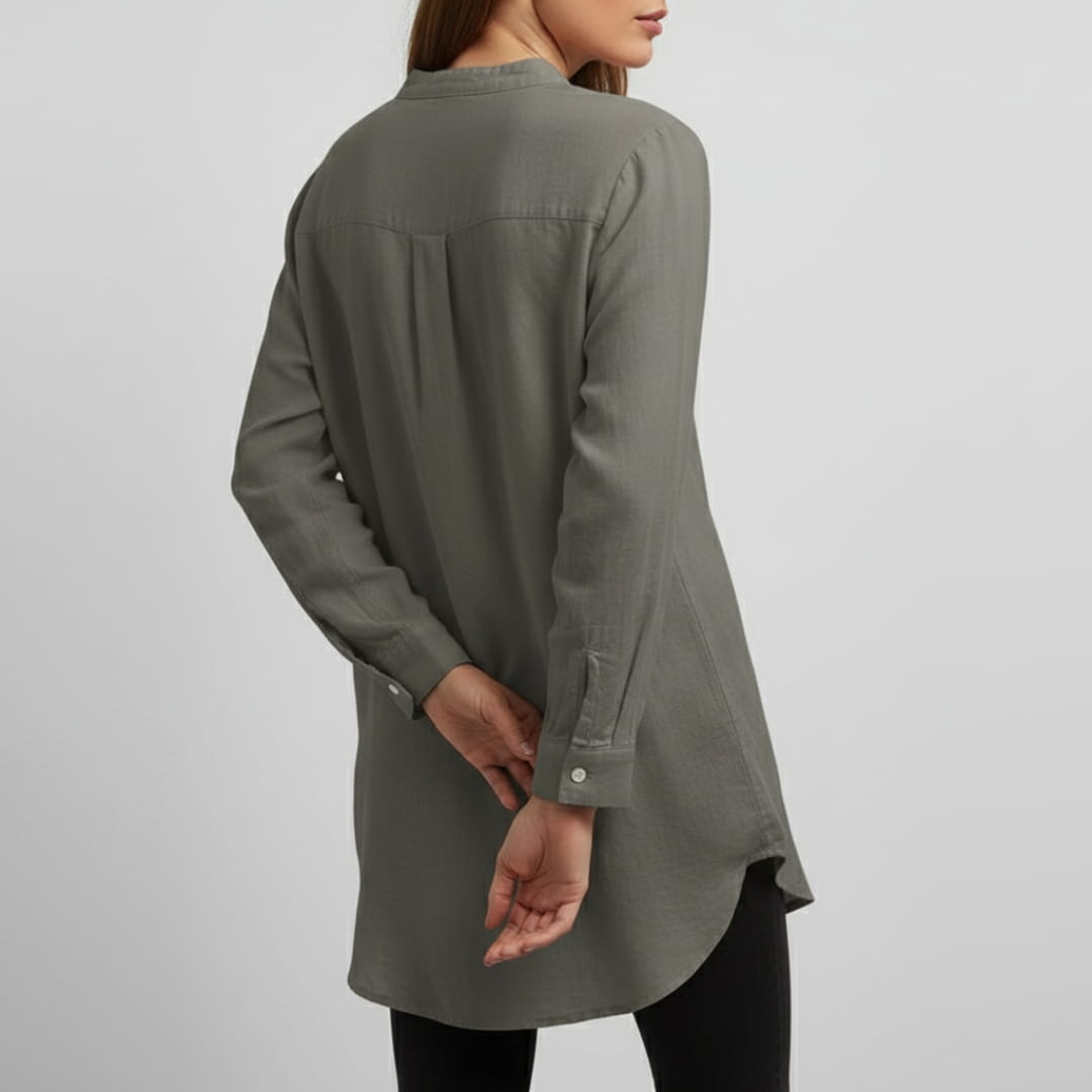 Olivia Women’s Linen Shirt – Lightweight Cotton-Linen Summer Top