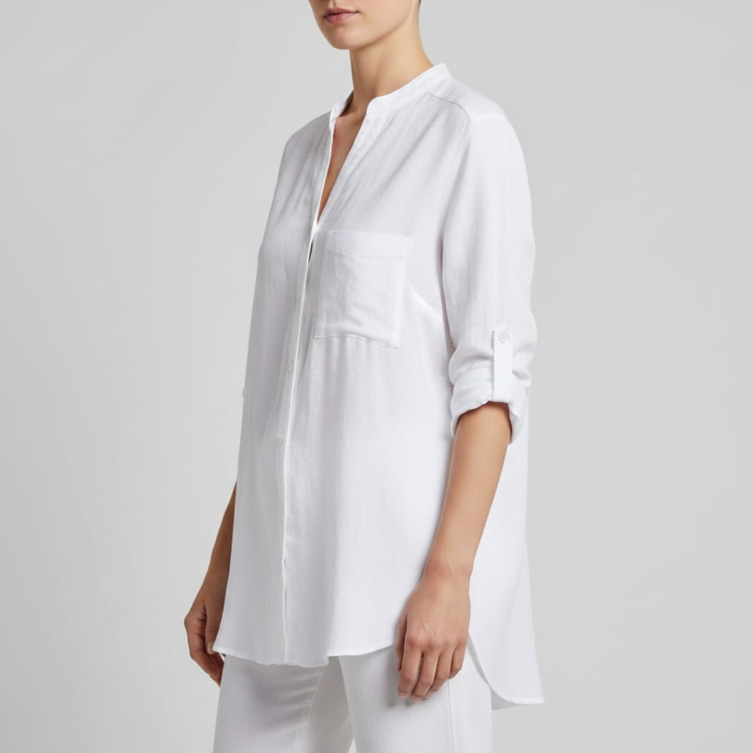 Olivia Women’s Linen Shirt – Lightweight Cotton-Linen Summer Top