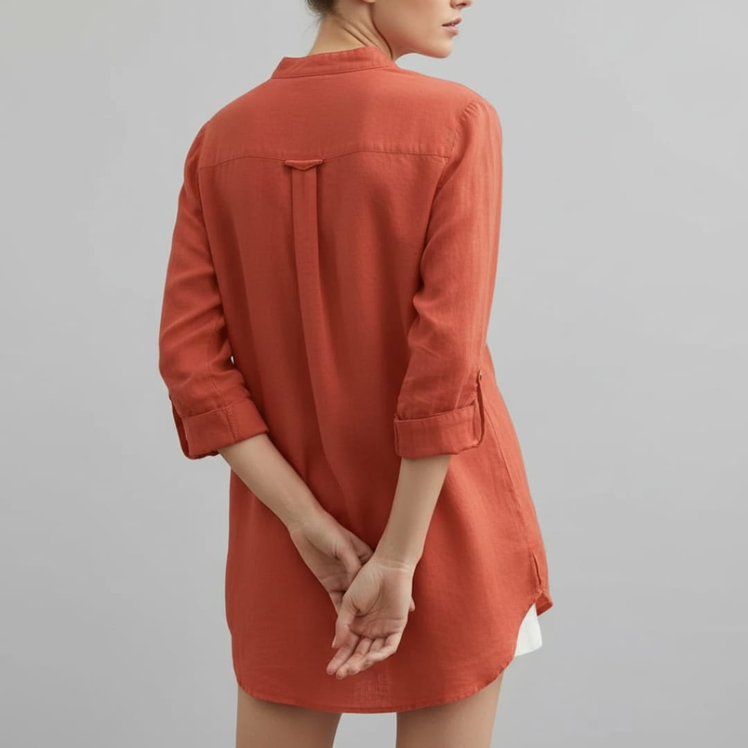 Olivia Women’s Linen Shirt – Lightweight Cotton-Linen Summer Top