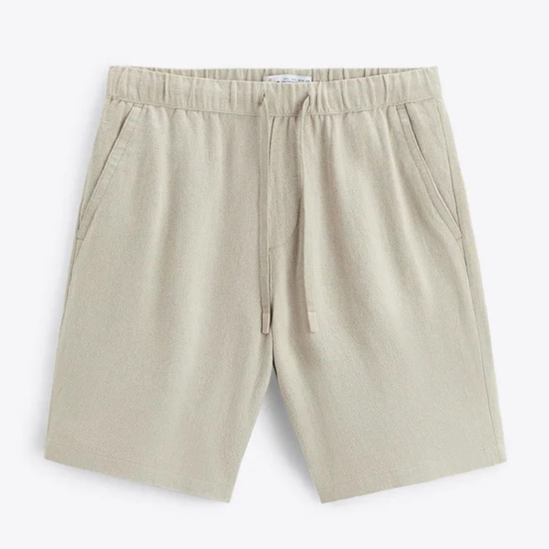 Sandro Men’s Linen Shorts – Lightweight Relaxed Fit for Summer Comfort
