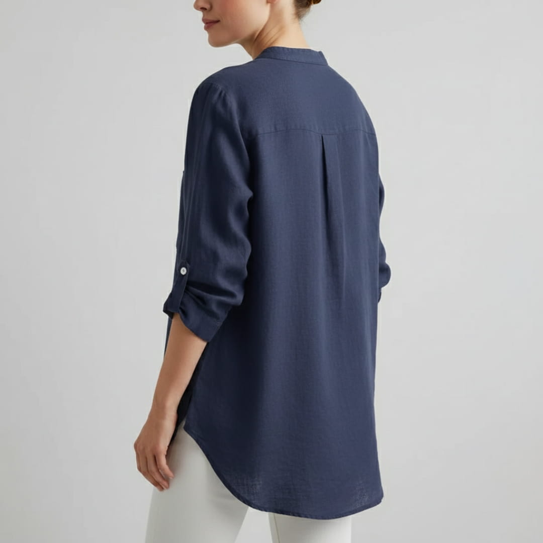 Olivia Women’s Linen Shirt – Lightweight Cotton-Linen Summer Top