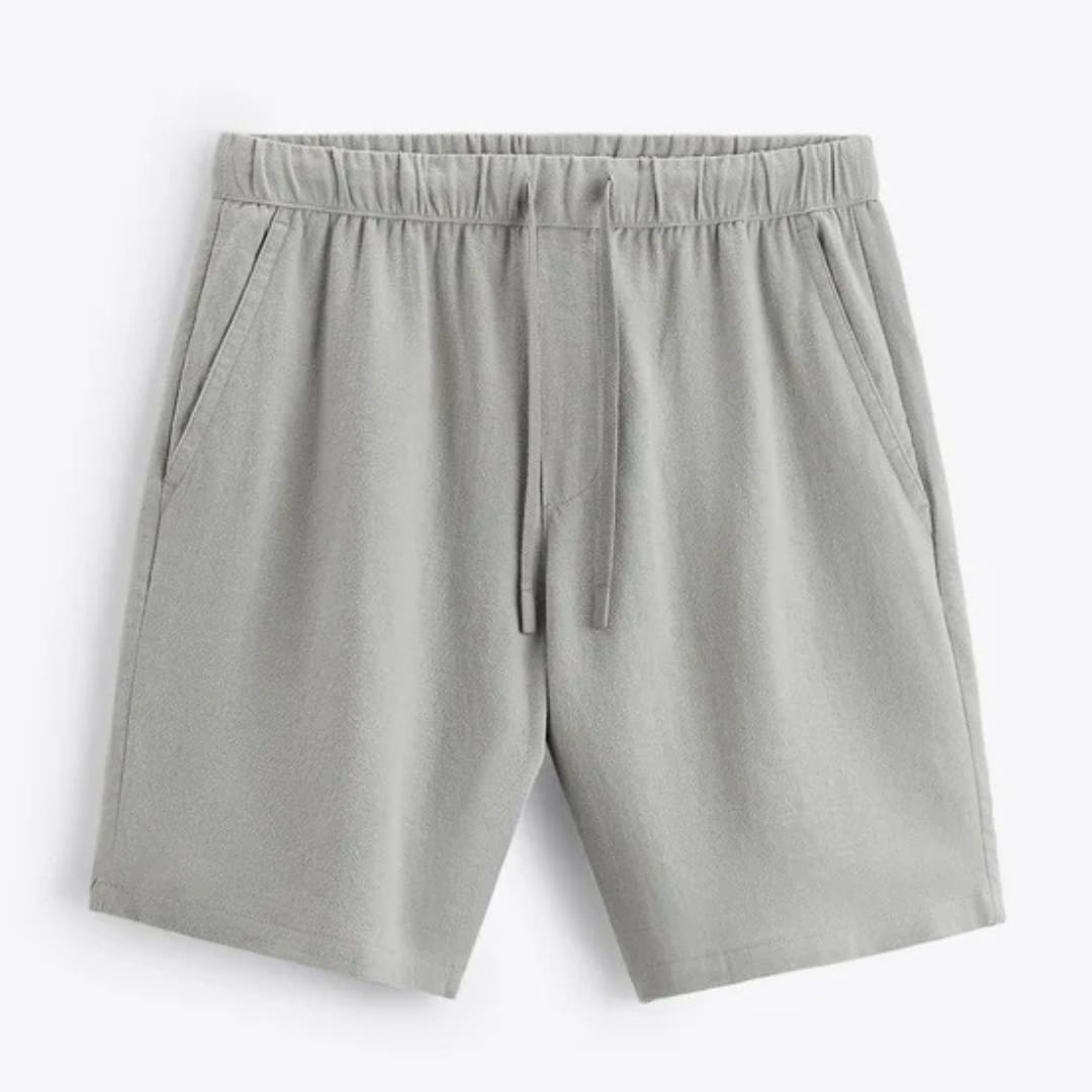 Sandro Men’s Linen Shorts – Lightweight Relaxed Fit for Summer Comfort