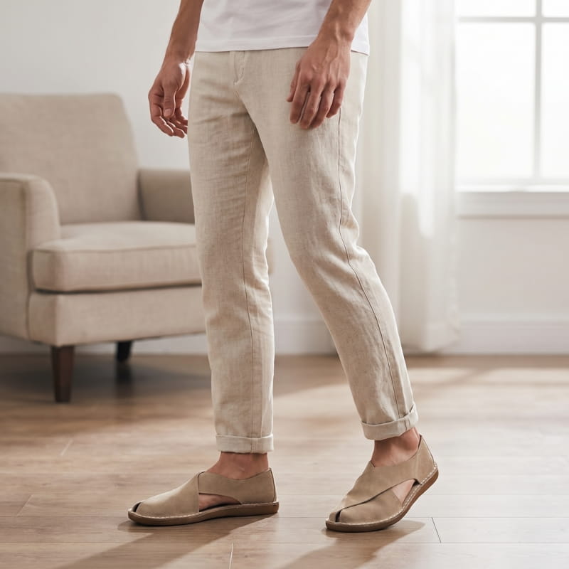 Luciano Suede Sandals – Cross-Wrap Cushioned Open-Side Summer Footwear