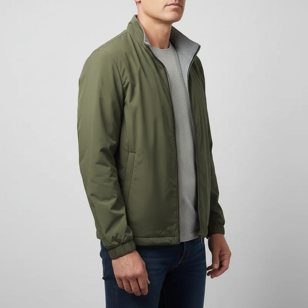 Sebastian Reversible Lightweight Jacket – Water Resistant Fleece Layer Thermal Jacket