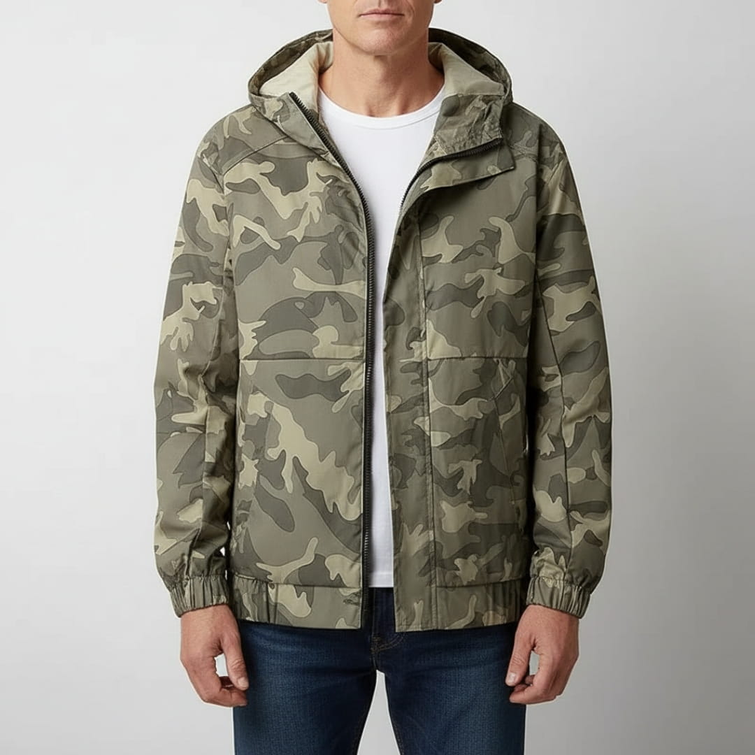 Rowan Lightweight Camo Jacket – Zip-Up Quick-Dry Jacket