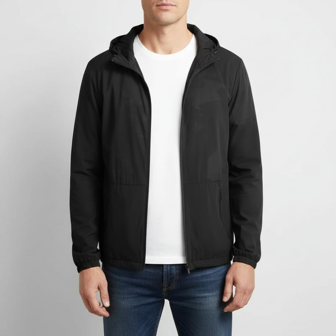 Arden Weatherproof Hooded Lightweight Jacket – Windproof Outdoor Utility Layer
