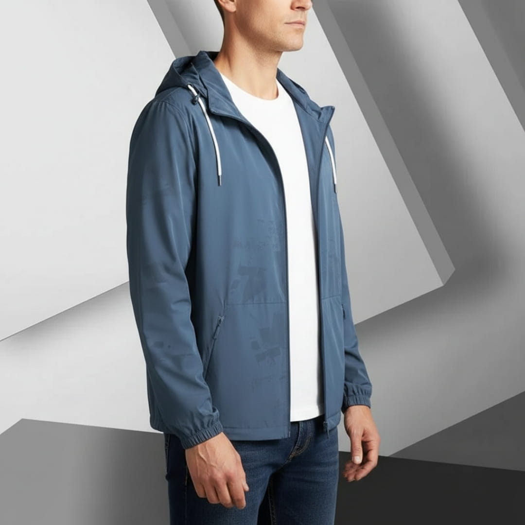 Arden Weatherproof Hooded Lightweight Jacket – Windproof Outdoor Utility Layer