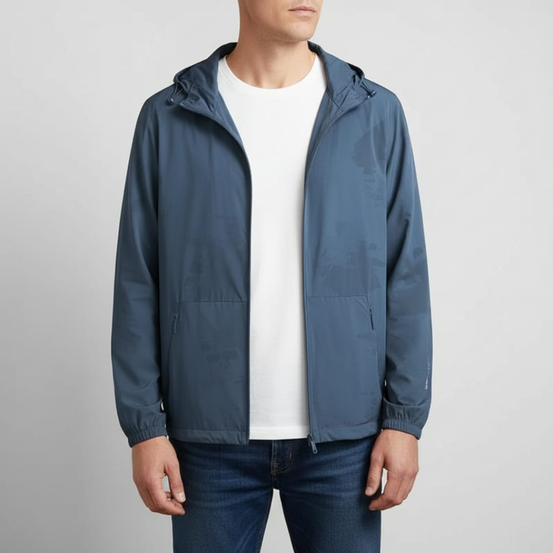 Arden Weatherproof Hooded Lightweight Jacket – Windproof Outdoor Utility Layer