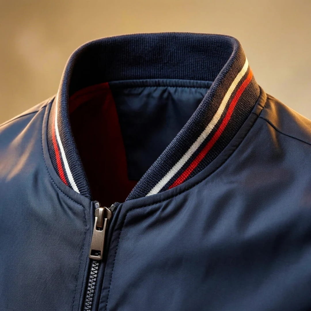 Andrew Nanosilk Ribbed Lightweight Jakcet - Zip Up Transitional Jacket