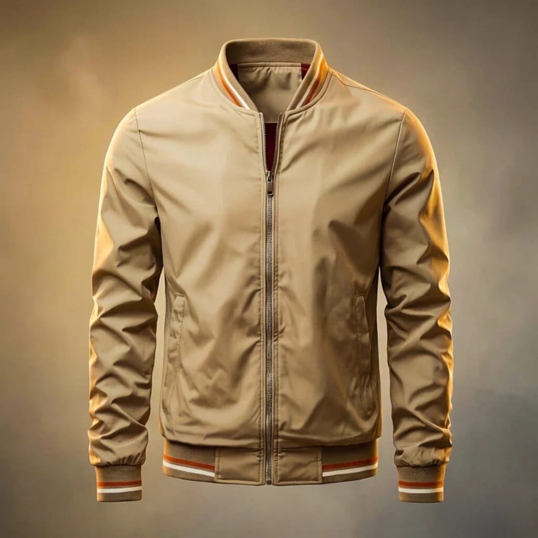 Andrew Nanosilk Ribbed Lightweight Jakcet - Zip Up Transitional Jacket