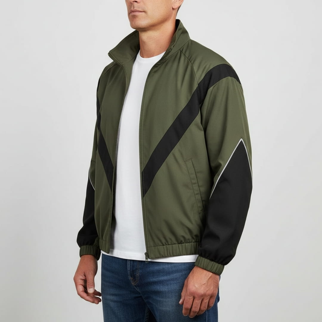 Liam Water Resistant Lightweight Jacket -Relaxed Fit Zip Up Windbreaker Outerwear