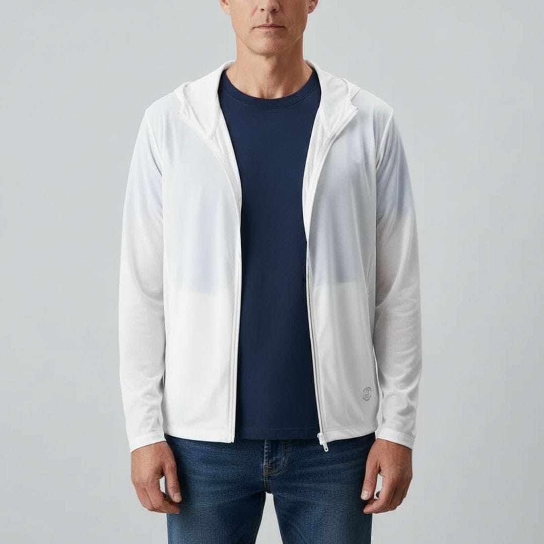 Henry  Sun Protection Lightweight Jacket – Breathable Zip Up UV Shield Layer