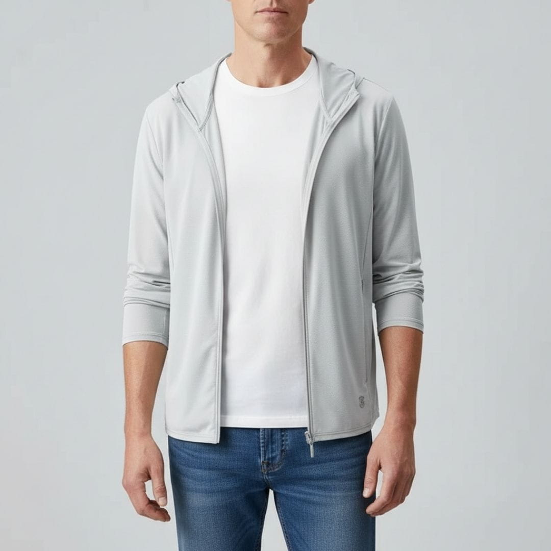 Henry  Sun Protection Lightweight Jacket – Breathable Zip Up UV Shield Layer
