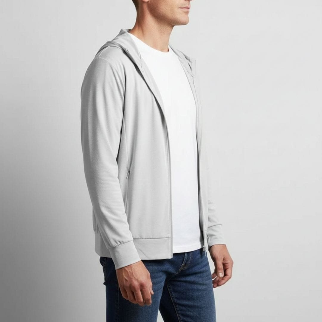 Henry  Sun Protection Lightweight Jacket – Breathable Zip Up UV Shield Layer