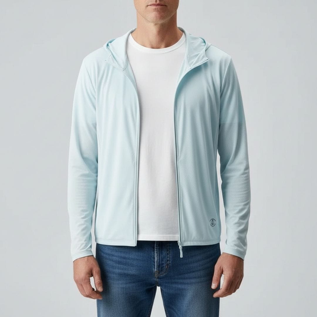Henry  Sun Protection Lightweight Jacket – Breathable Zip Up UV Shield Layer