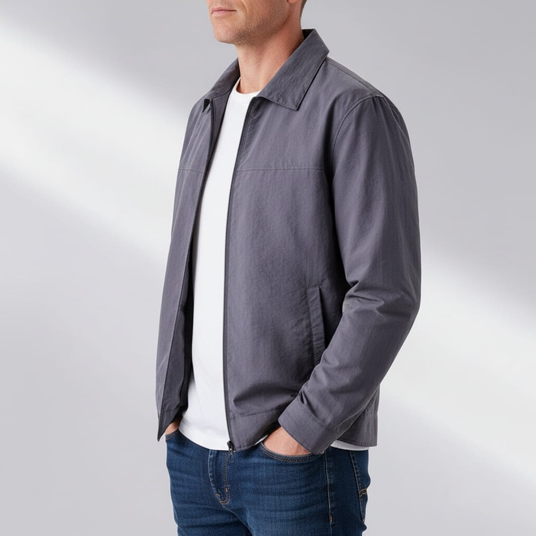 Alaric Windbreaker Lightweight Jacket –Nylon Water Resistant Outerwear