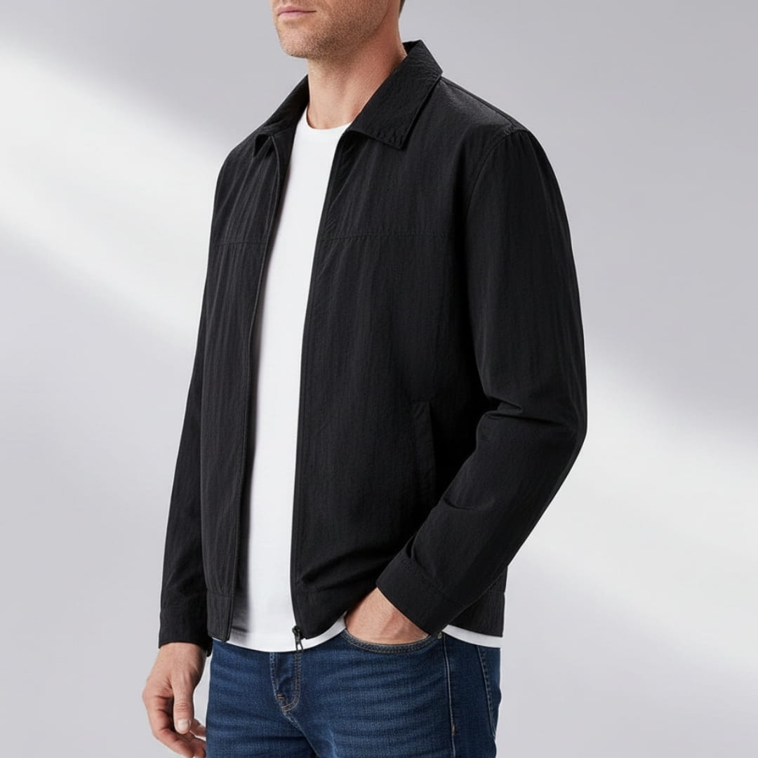 Alaric Windbreaker Lightweight Jacket –Nylon Water Resistant Outerwear
