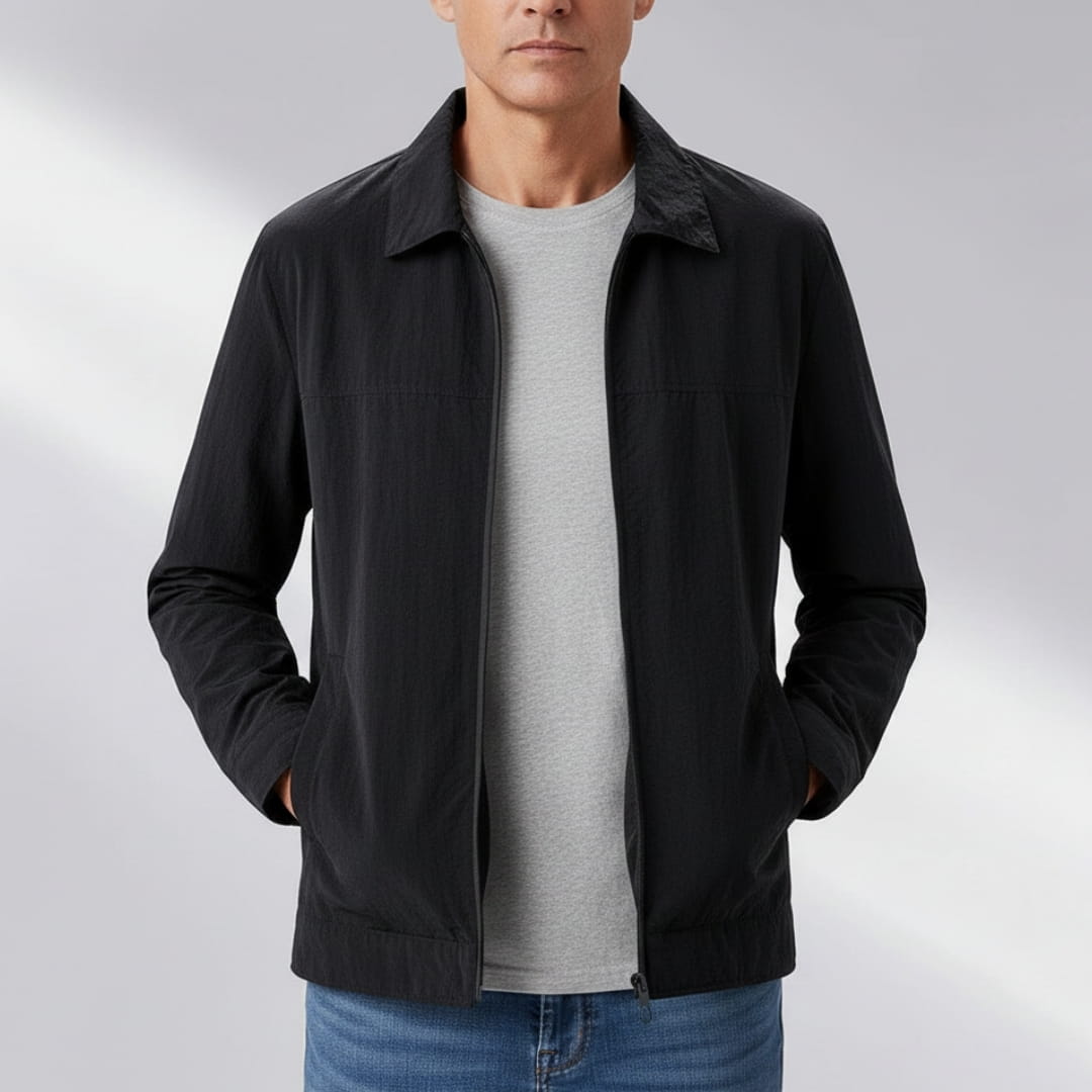 Alaric Windbreaker Lightweight Jacket –Nylon Water Resistant Outerwear