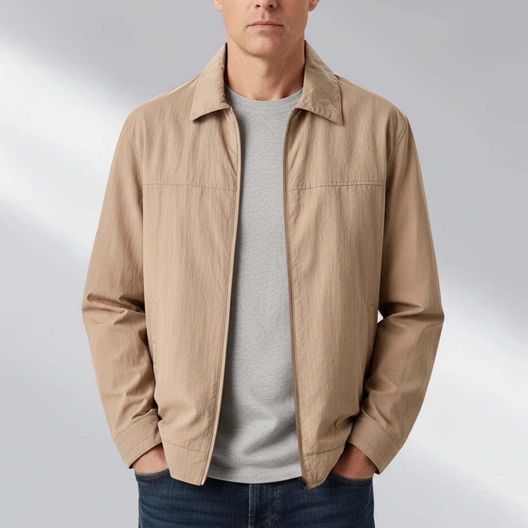Alaric Windbreaker Lightweight Jacket –Nylon Water Resistant Outerwear