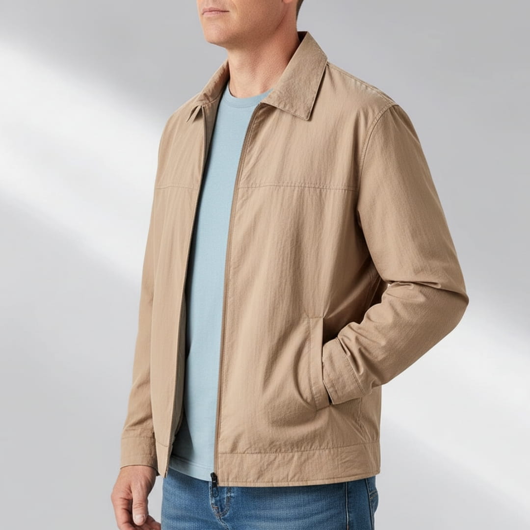 Alaric Windbreaker Lightweight Jacket –Nylon Water Resistant Outerwear