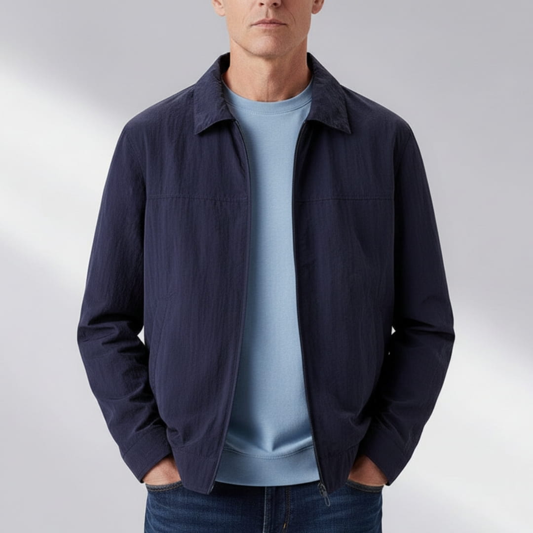 Alaric Windbreaker Lightweight Jacket –Nylon Water Resistant Outerwear