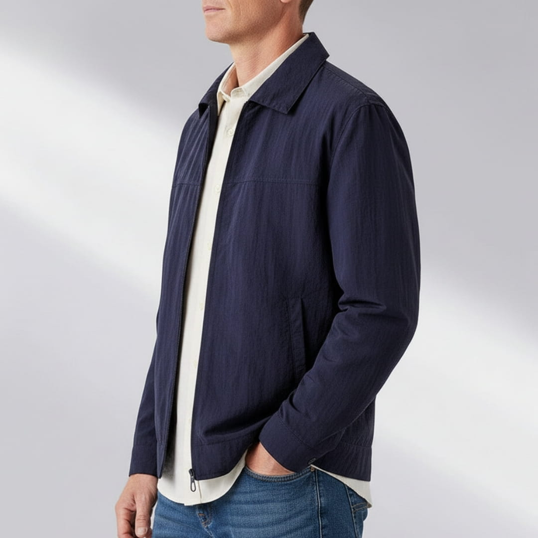 Alaric Windbreaker Lightweight Jacket –Nylon Water Resistant Outerwear