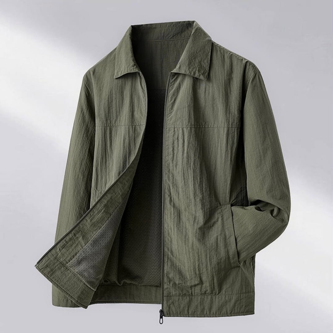 Alaric Windbreaker Lightweight Jacket –Nylon Water Resistant Outerwear