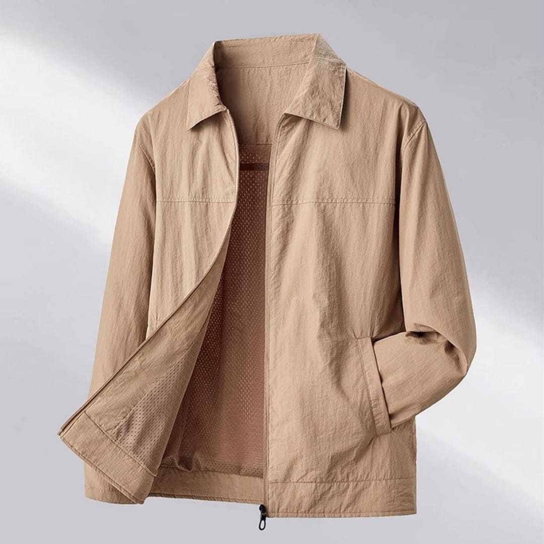 Alaric Windbreaker Lightweight Jacket –Nylon Water Resistant Outerwear