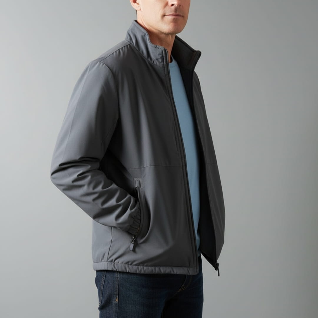Dorian Lightweight Jacket – High Neck Wind & Water Resistant Outerwear