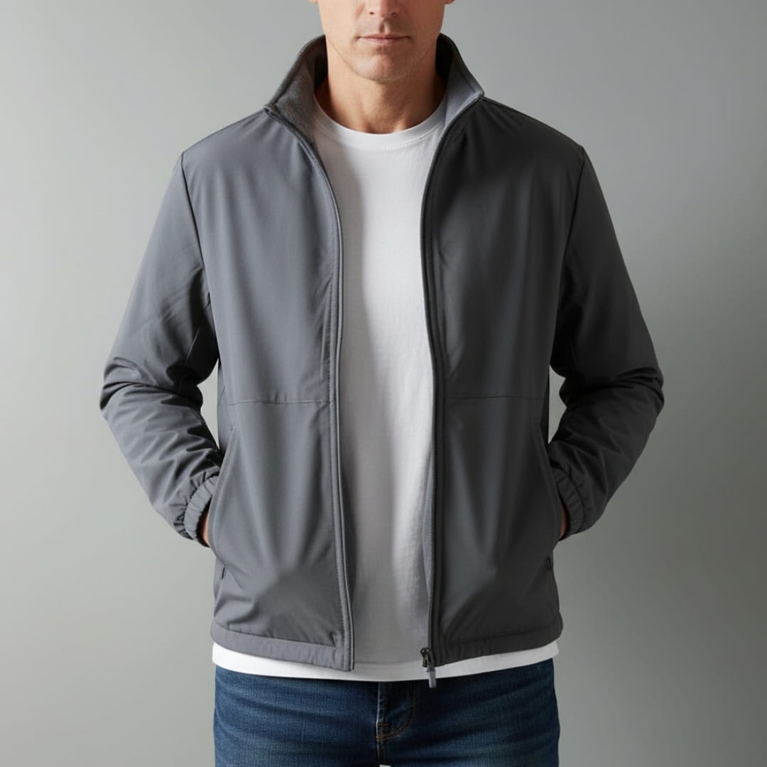 Dorian Lightweight Jacket – High Neck Wind & Water Resistant Outerwear