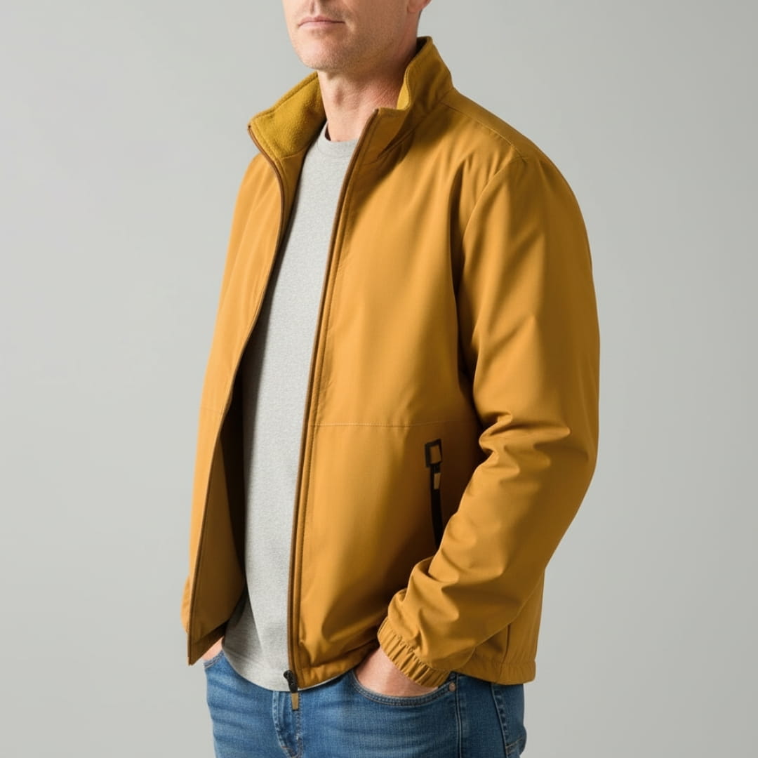 Dorian Lightweight Jacket – High Neck Wind & Water Resistant Outerwear