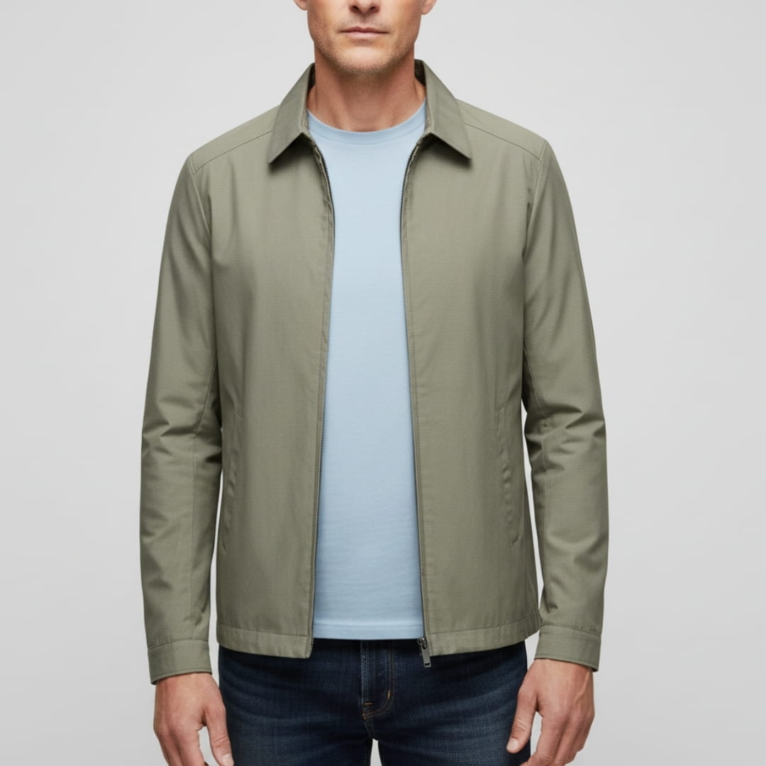 Rowan Lightweight Twill Jacket – Breathable Structured Smart Casual Outerwear