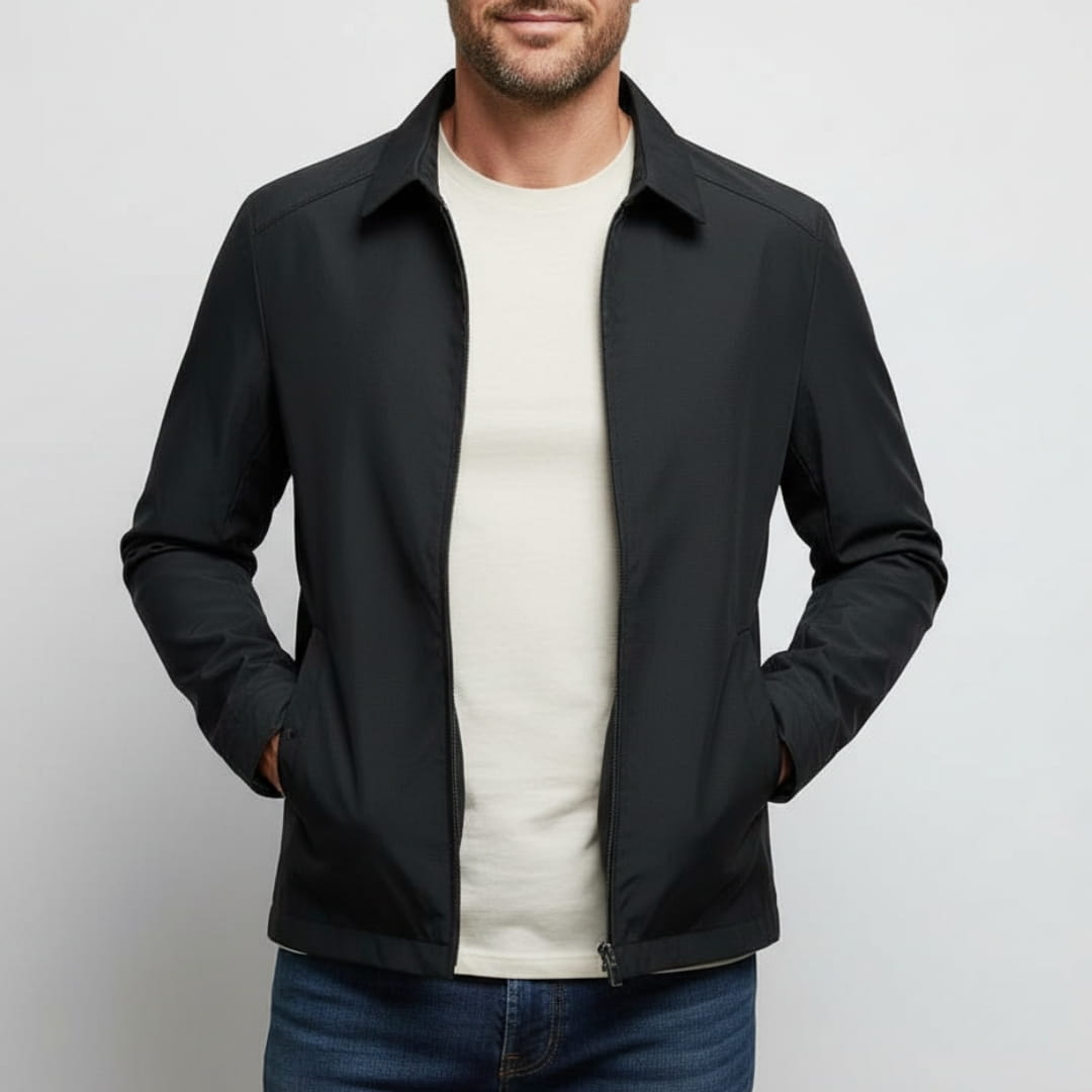 Rowan Lightweight Twill Jacket – Breathable Structured Smart Casual Outerwear