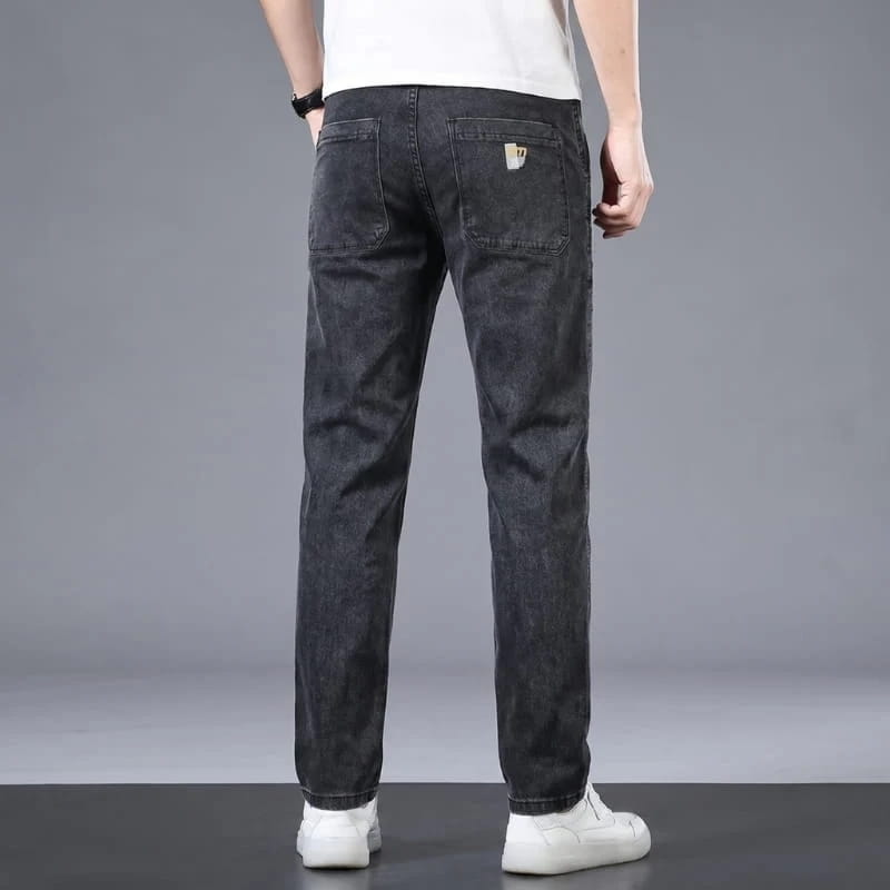 Huston Stretch Denim Cargo Jeans – Tapered Straight-Leg Utility Casual Trousers