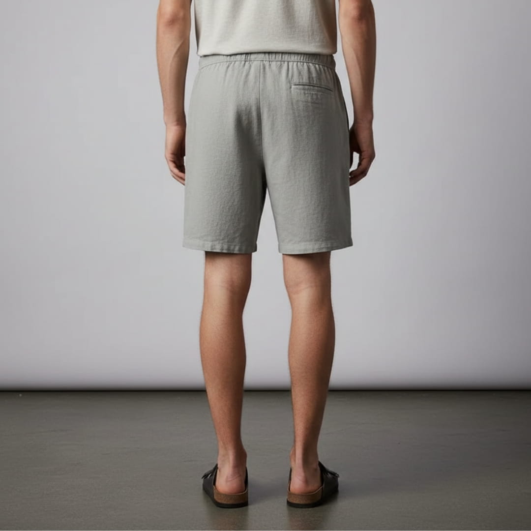 Sandro Men’s Linen Shorts – Lightweight Relaxed Fit for Summer Comfort