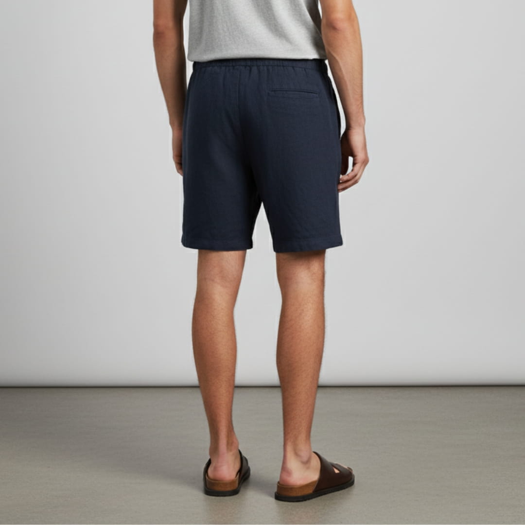 Sandro Men’s Linen Shorts – Lightweight Relaxed Fit for Summer Comfort
