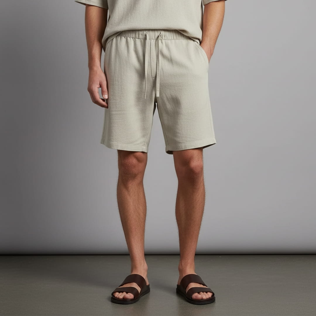 Sandro Men’s Linen Shorts – Lightweight Relaxed Fit for Summer Comfort