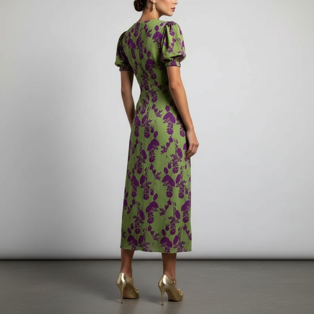 Liora Breeze Lightweight Cotton Midi Dress – Breathable Summer Casual Elegance