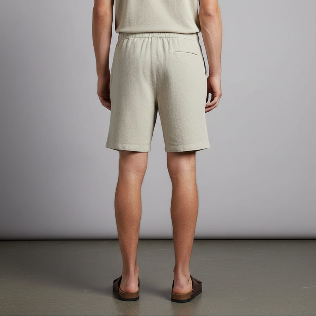 Sandro Men’s Linen Shorts – Lightweight Relaxed Fit for Summer Comfort