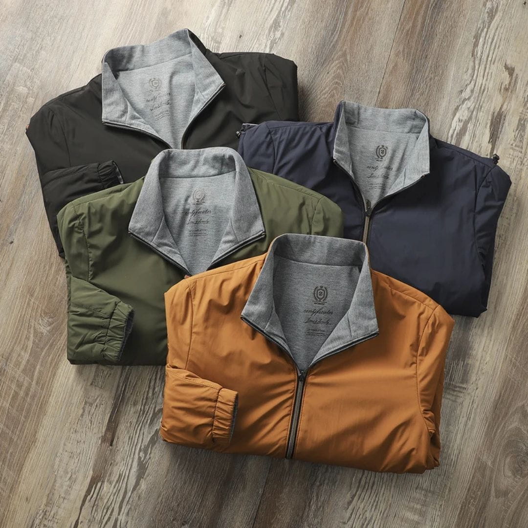 Sebastian Reversible Lightweight Jacket – Water Resistant Fleece Layer Thermal Jacket