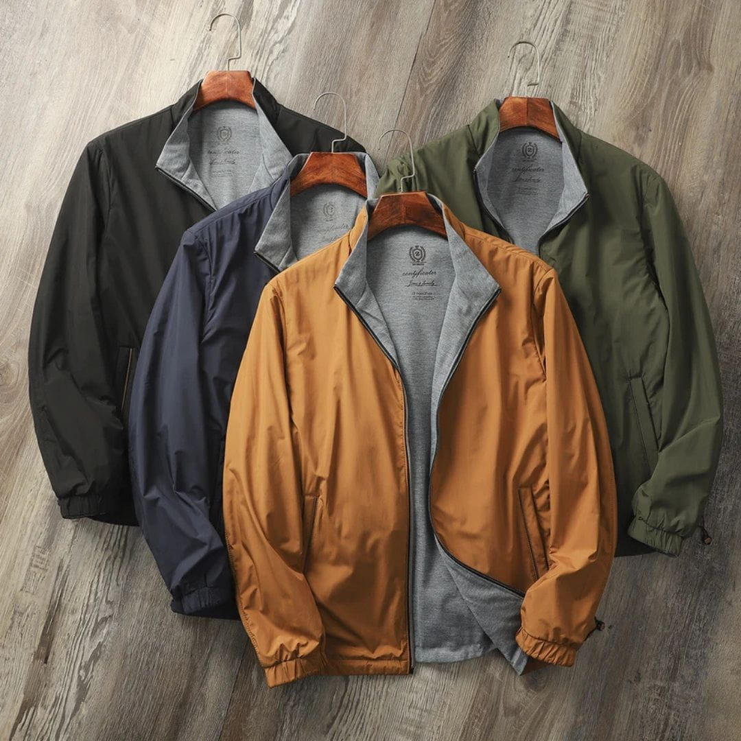 Sebastian Reversible Lightweight Jacket – Water Resistant Fleece Layer Thermal Jacket