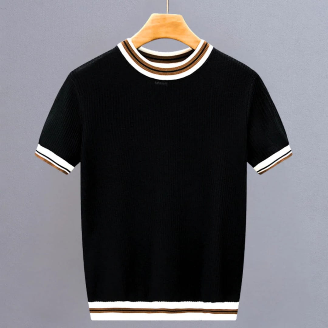 Jack Men’s Short Sleeve Shirt – Ribbed Cotton Crewneck