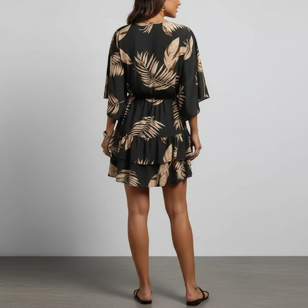Seraphina Bohemian Mini Dress – Lightweight Printed Festival Summer Dress