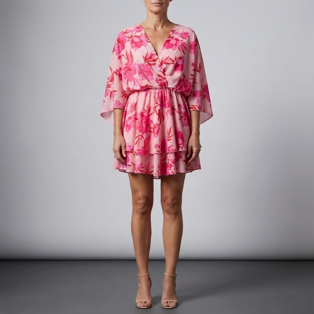 Seraphina Bohemian Mini Dress – Lightweight Printed Festival Summer Dress