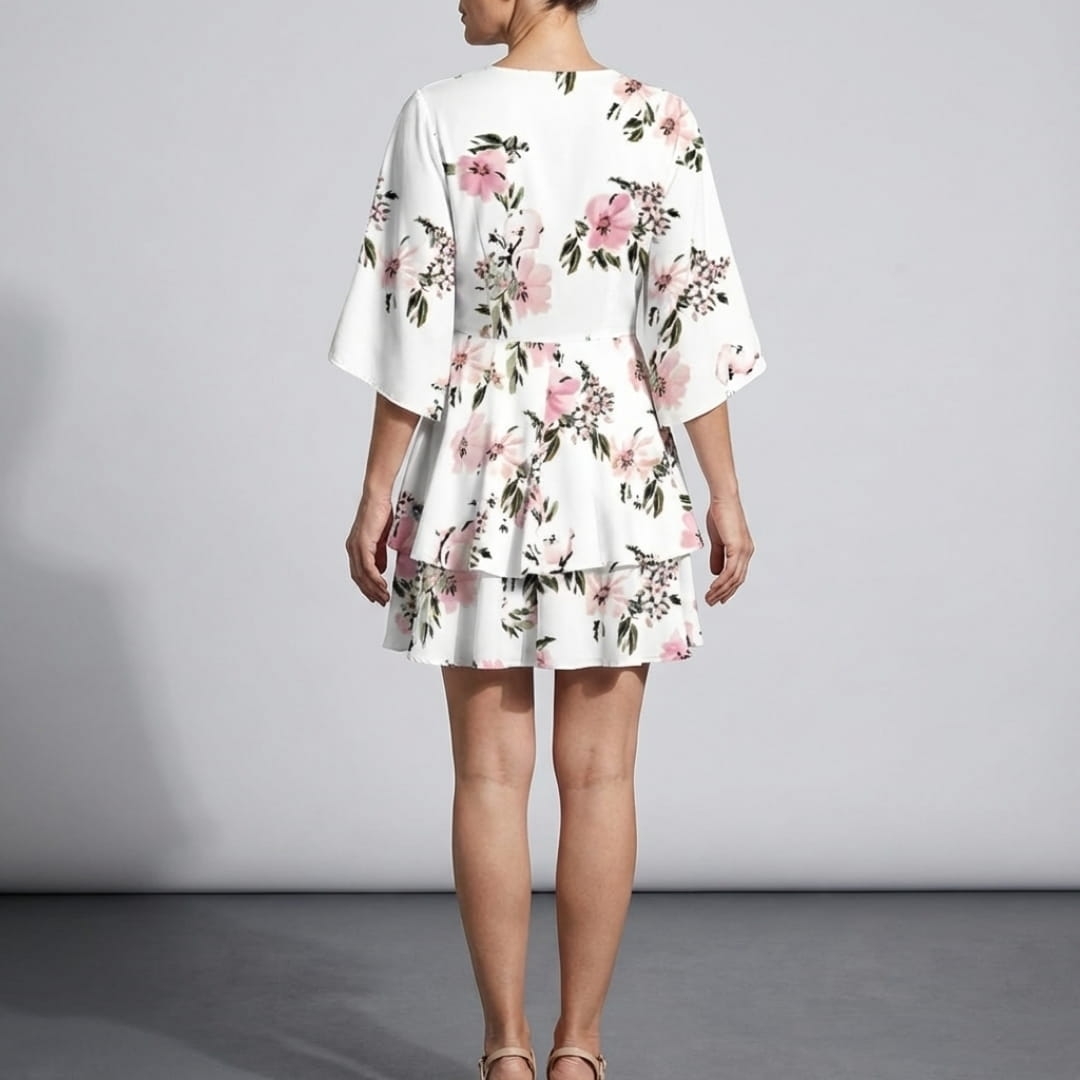 Seraphina Bohemian Mini Dress – Lightweight Printed Festival Summer Dress